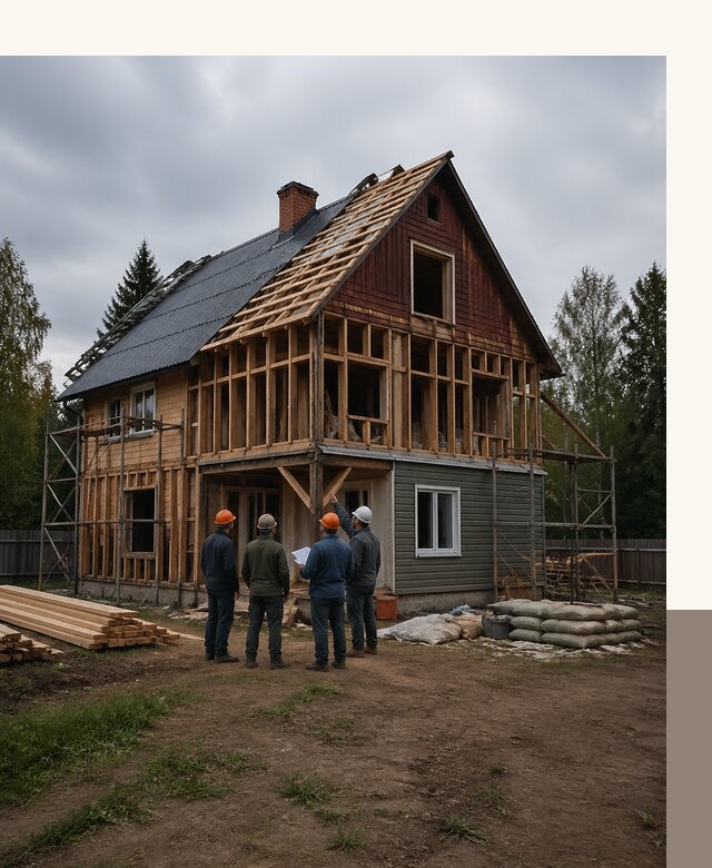 Реконструкция дачного дома в Иркутске под ключ с проектом